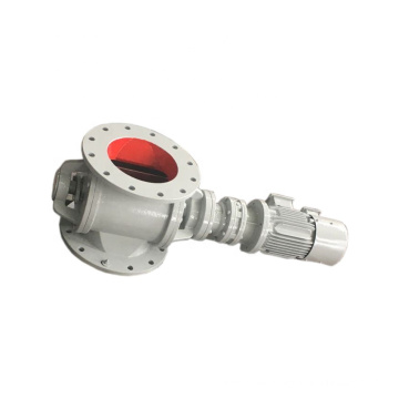 Material discharge device rotary airlock valve